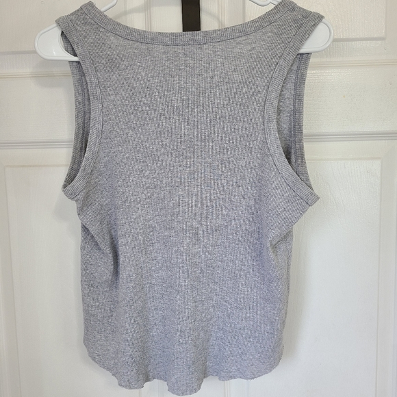 Daydreamer LA Woman's Sleeveless Tanktop, Size: Large Color: Grey - Picture 11 of 12